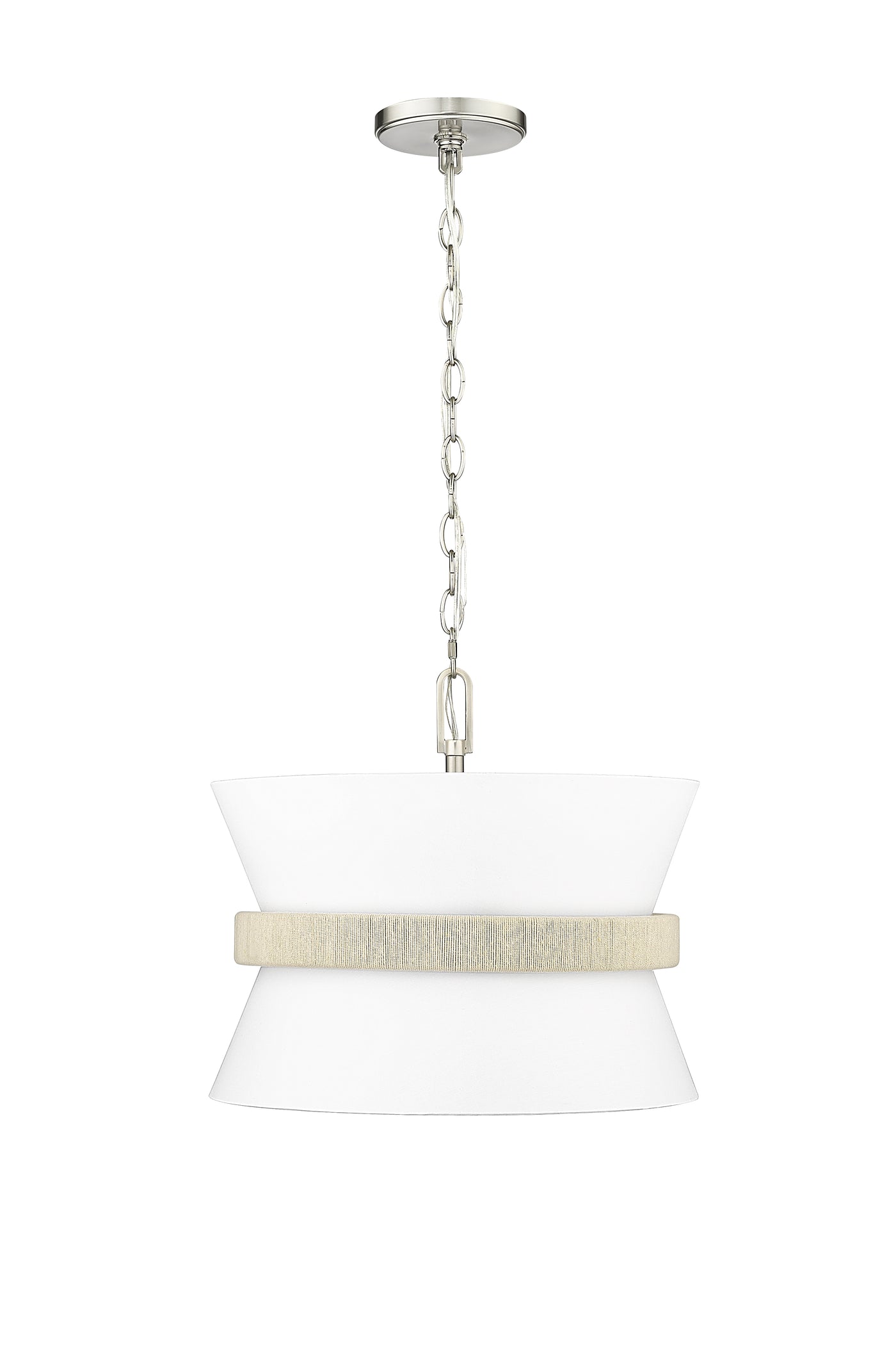 14.1'' Kimbry Brushed Nickel 3 Light Pendant