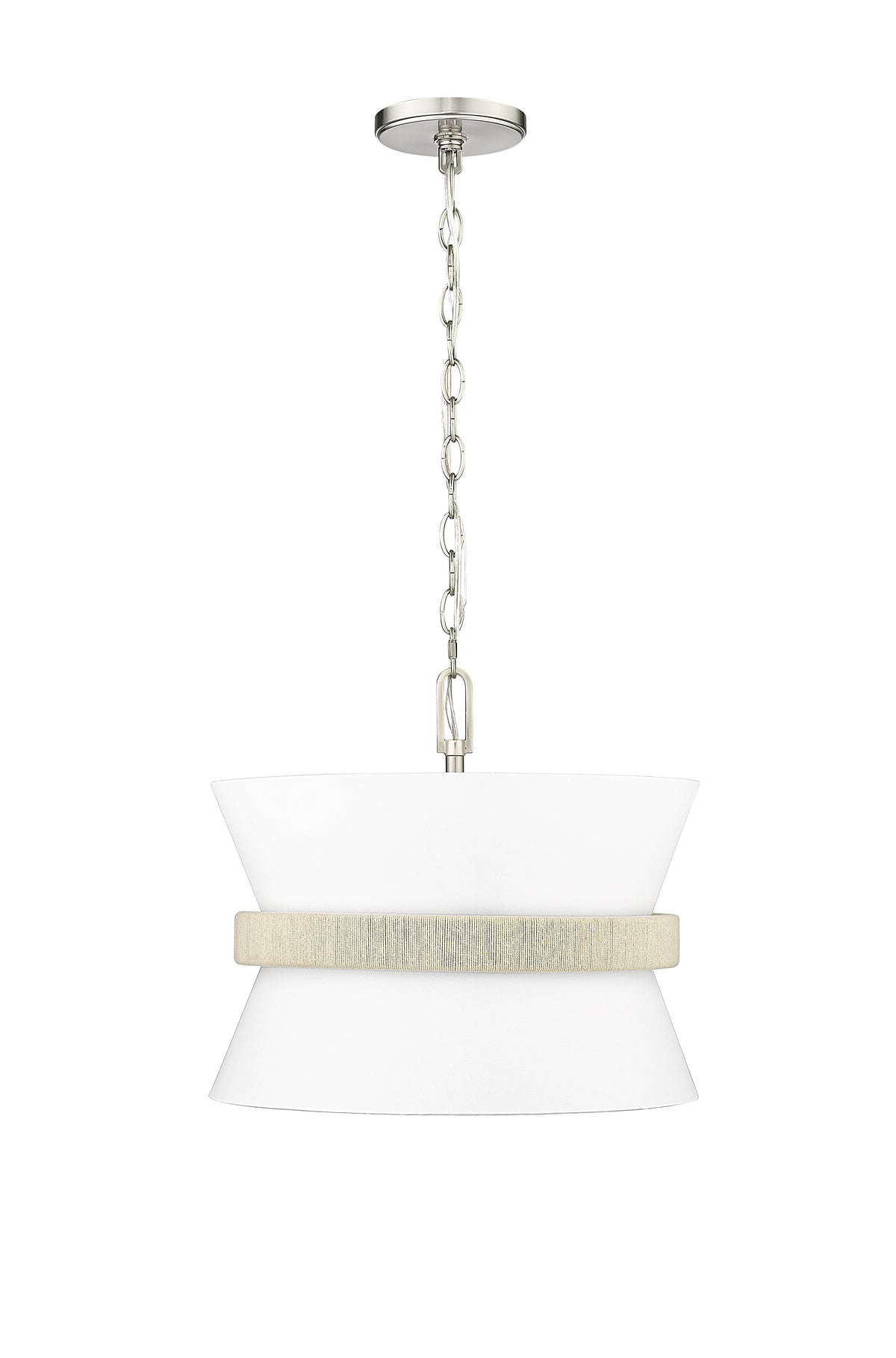 14.1'' Kimbry Brushed Nickel 3 Light Pendant
