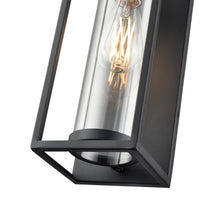 16.5-inch Caleb Textured Black 1-Light Outdoor Wall Sconce
