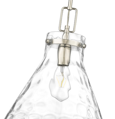 12.8'' Barlon Polished Nickel 1 Light Pendant