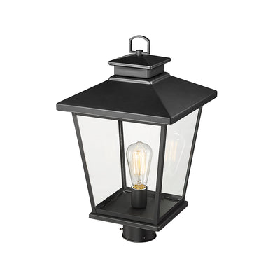 19.5'' Bellmon Powder Coated Black 1 Light Post Lantern