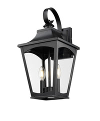 9'' Curry Powder Coated Black 2 Light Wall Sconce