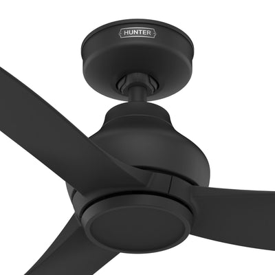 52 inch Mazzini ENERGY STAR® Matte Black Damp Rated Ceiling Fan and Handheld Remote