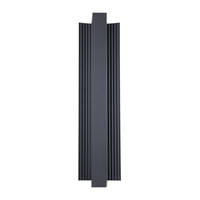 Jubilee 24-inch Matte Black 5CCT LED Exterior Wall Sconce