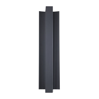 Jubilee 24-inch Matte Black 5CCT LED Exterior Wall Sconce