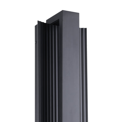 Jubilee 24-inch Matte Black 5CCT LED Exterior Wall Sconce
