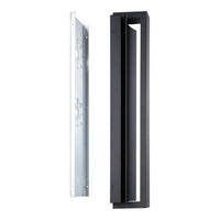 Jubilee 24-inch Matte Black 5CCT LED Exterior Wall Sconce