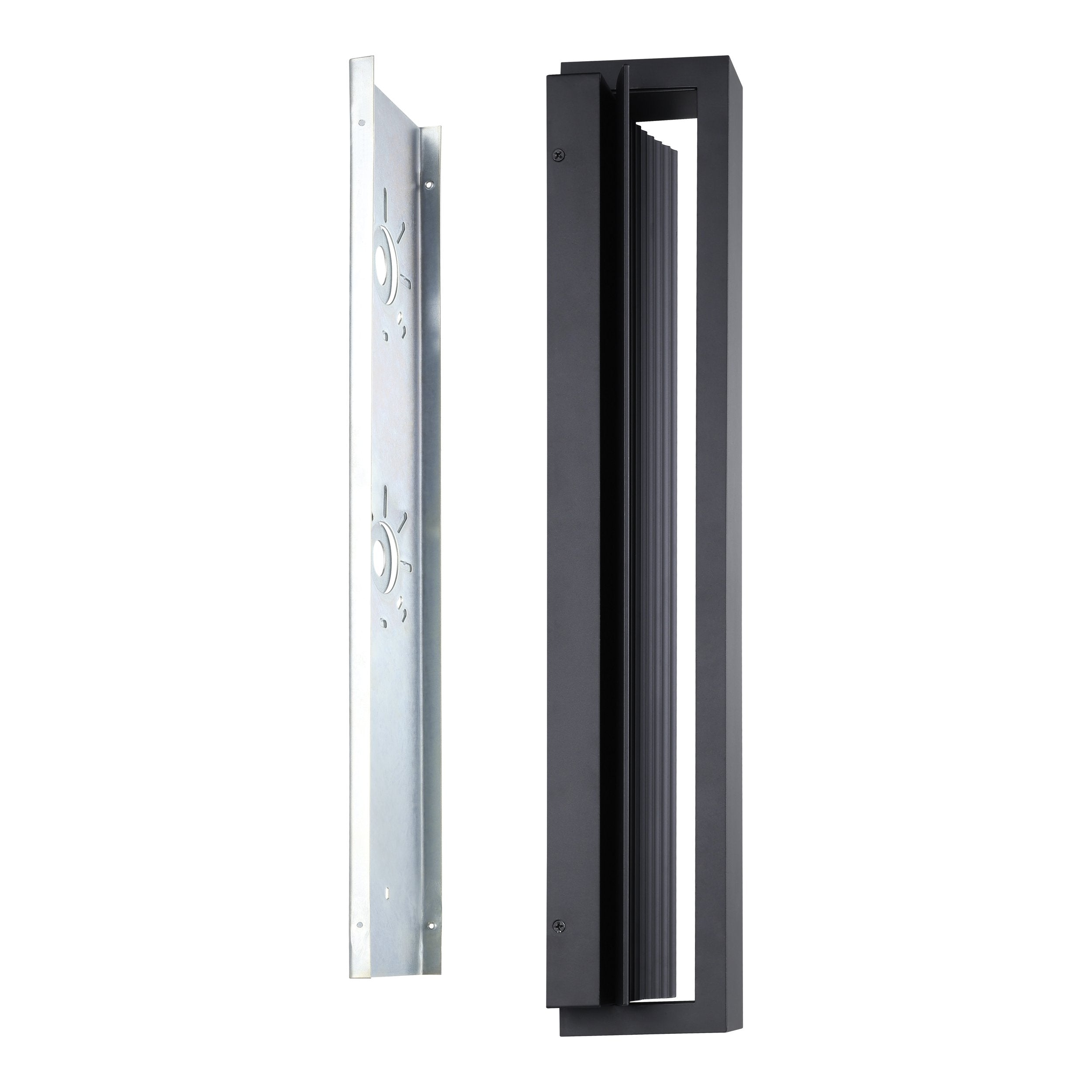 Jubilee 24-inch Matte Black 5CCT LED Exterior Wall Sconce