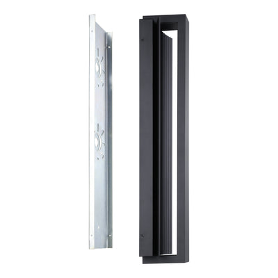 Jubilee 24-inch Matte Black 5CCT LED Exterior Wall Sconce