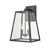 11'' Grant Powder Coated Black 2 Light Wall Sconce