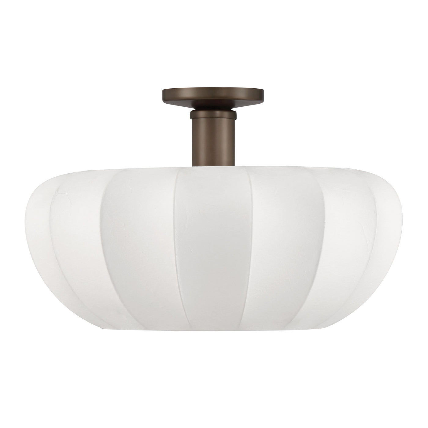 Bryony 22-inch 4-light Forged Bronze Convertible Pendant with White Synthetic Silk Shades