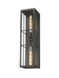 6'' Jaxson Powder Coated Black 2 Light Wall Sconce
