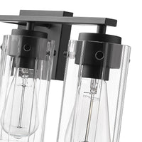 30.5'' Serena Matte Black 4 Light Bath Vanity
