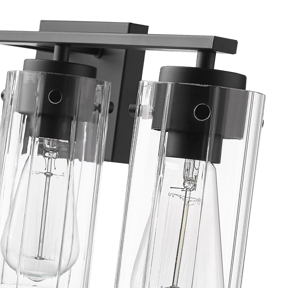 30.5'' Serena Matte Black 4 Light Bath Vanity