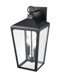 8.98'' Brooks Powder Coated Black 2 Light Wall Sconce