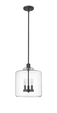 14.5'' Asheville Matte Black 3 Light Pendant