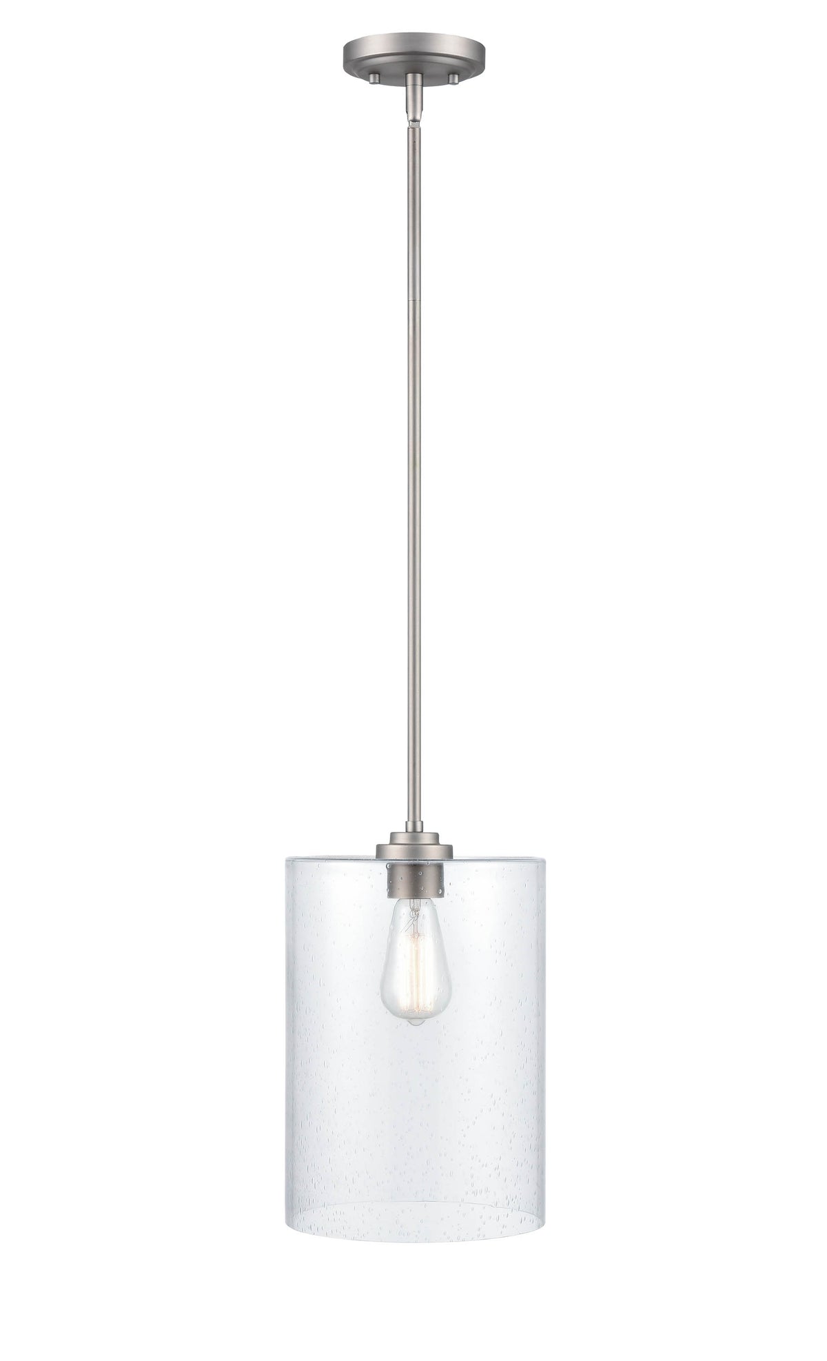 14'' Moven Satin Nickel 1 Light Mini Pendant