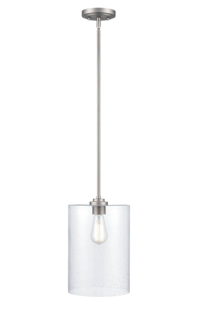14'' Moven Satin Nickel 1 Light Mini Pendant