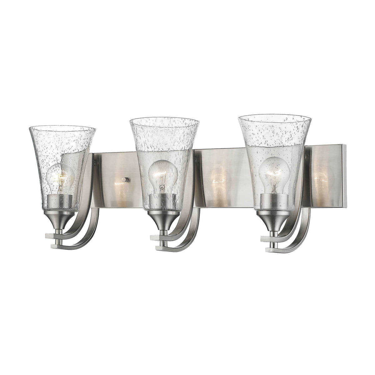 24'' Natalie Satin Nickel 3 Light Bath Vanity