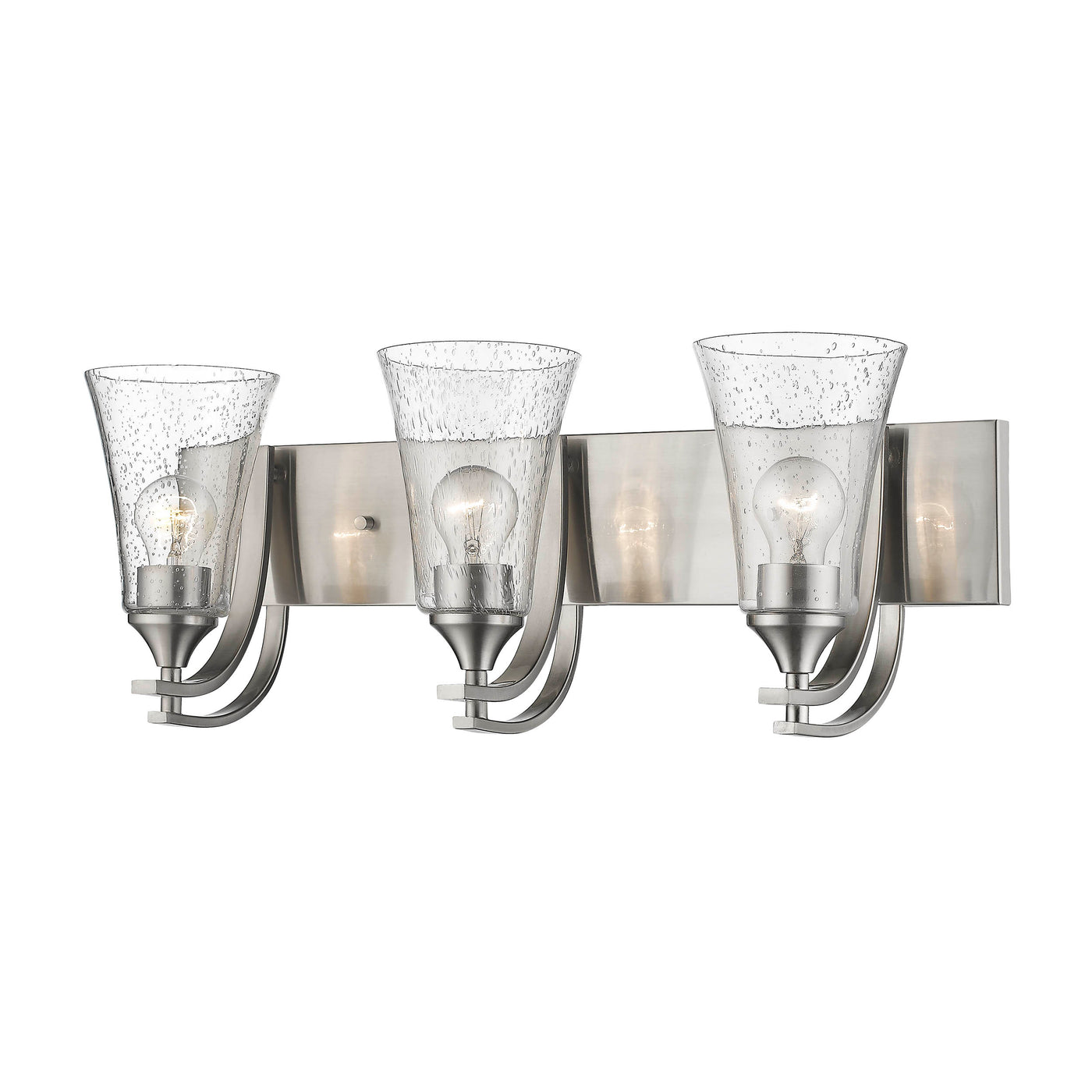 24'' Natalie Satin Nickel 3 Light Bath Vanity