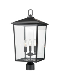 23'' Fetterton Powder Coated Black 3 Light Post Lantern