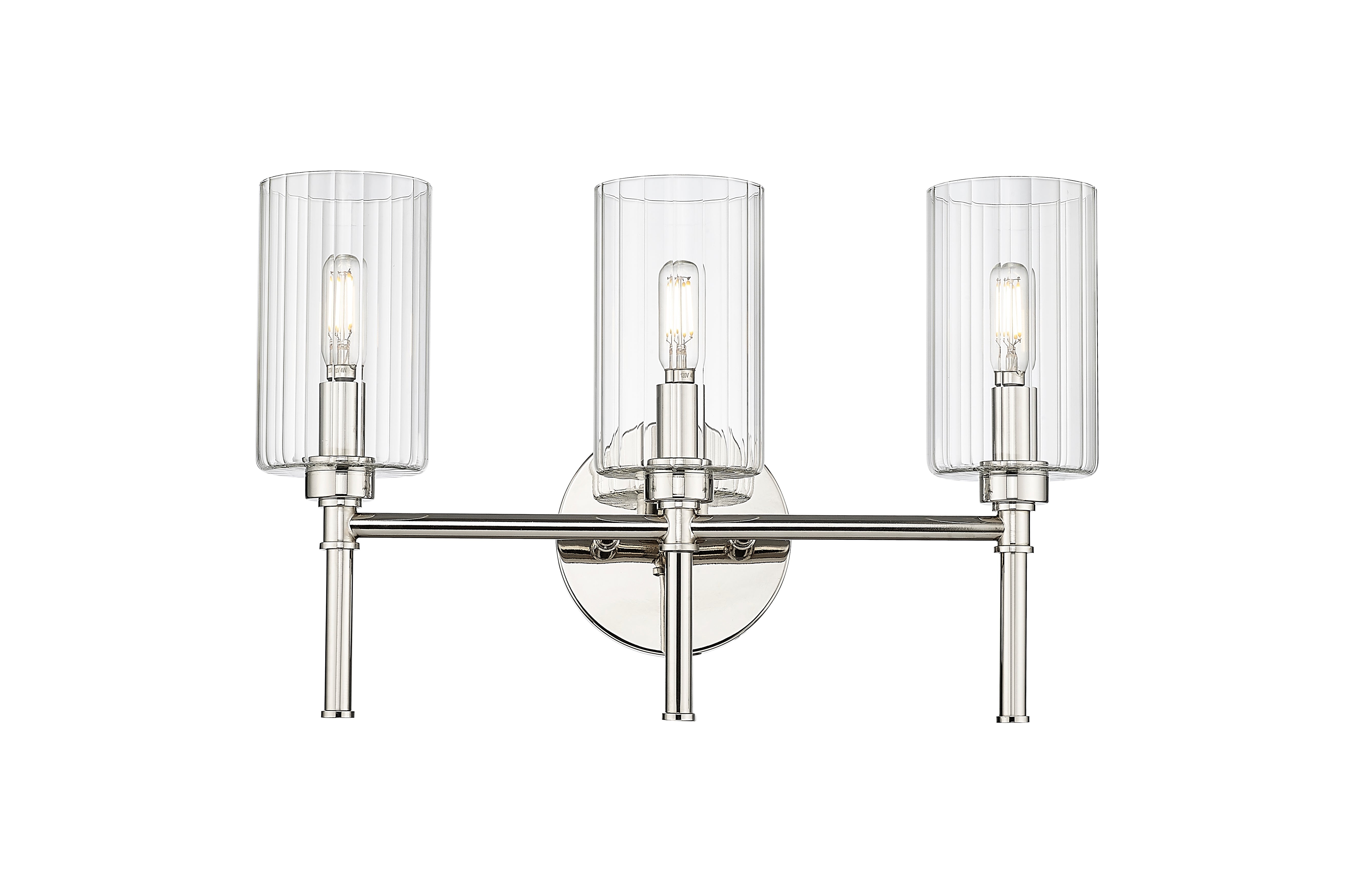 19'' Chastine Polished Nickel 3 Light Bath Vanity