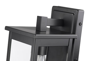 7'' Bowton II Powder Coated Black 1 Light Wall Sconce