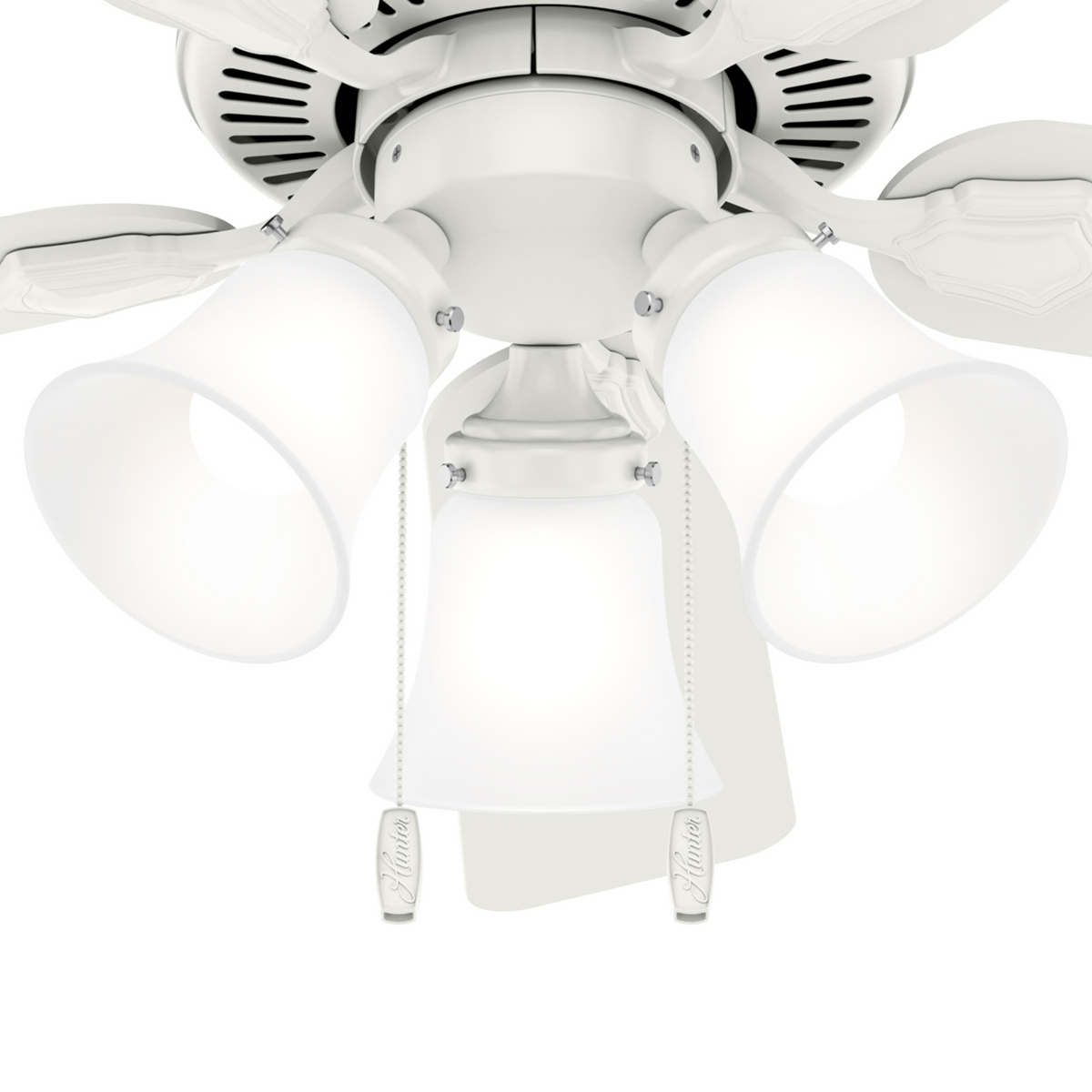 44 inch Swanson Fresh White Ceiling Fan with LED Light Kit