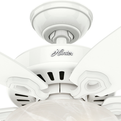 42 inch Builder Snow White Ceiling Fan with LED Light Kit and Pull Chain
