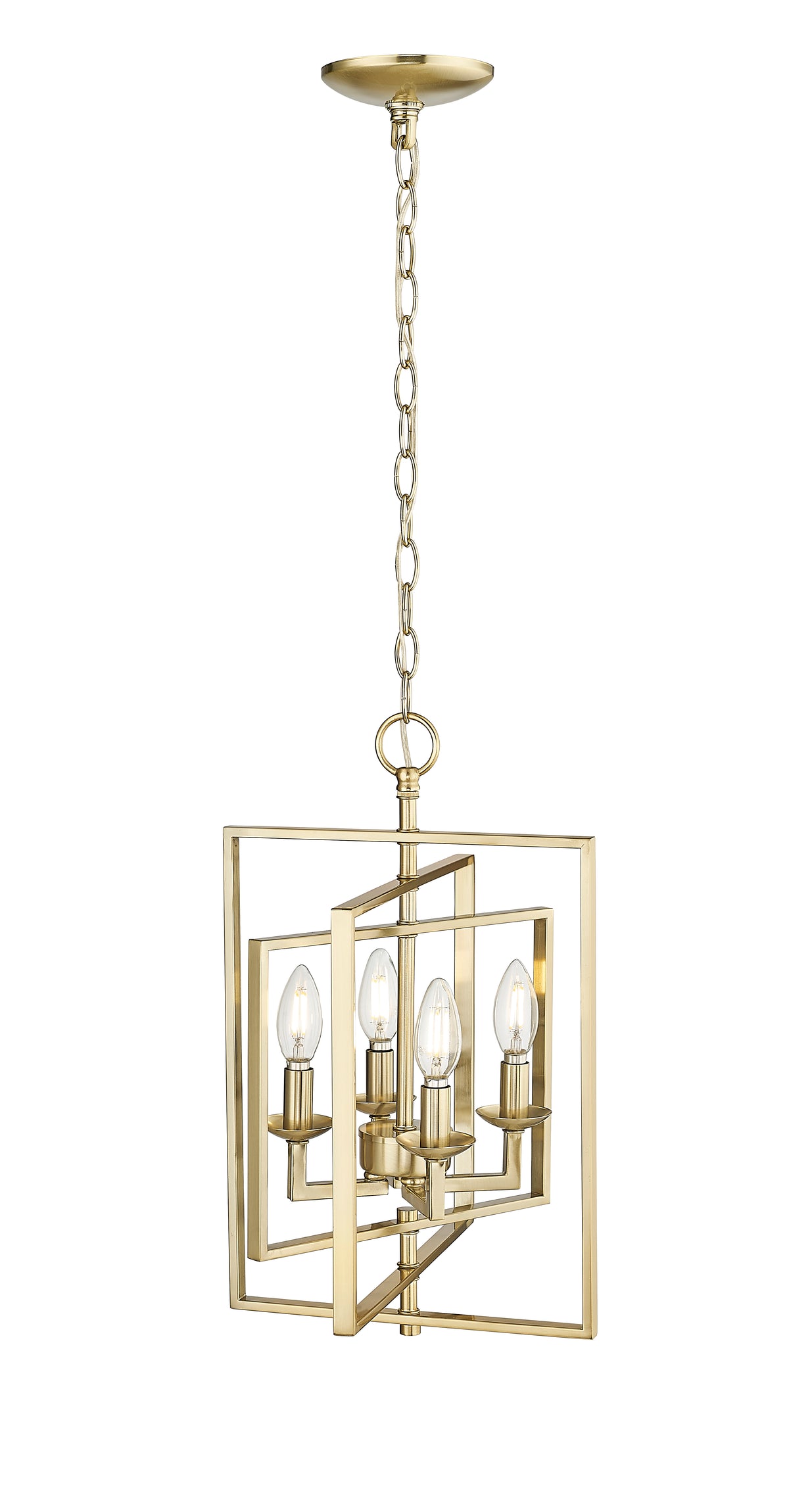 18.25'' Nellis Modern Gold 4 Light Pendant