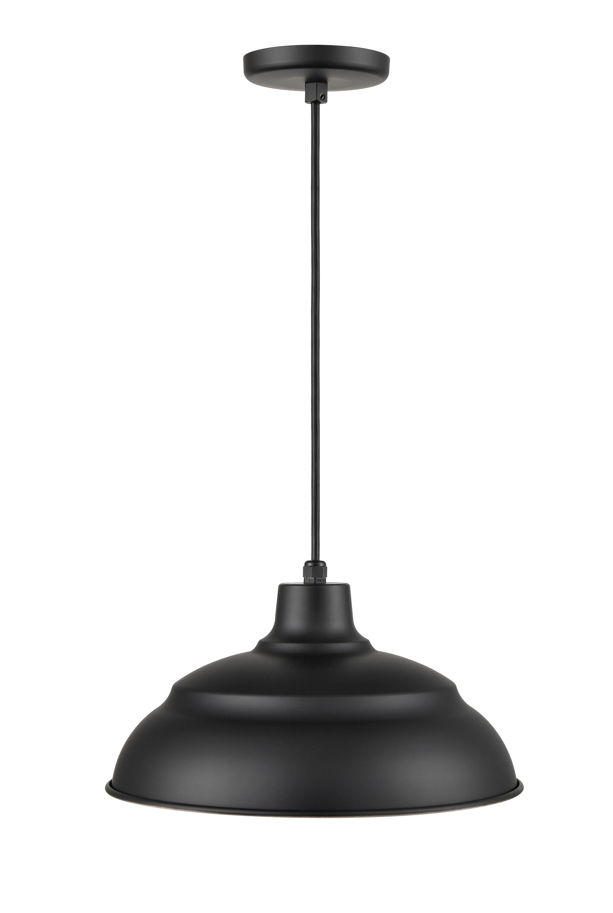 8.25'' R Series Satin Black 1 Light Pendant