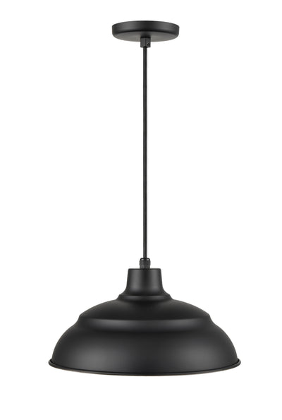 8.25'' R Series Satin Black 1 Light Pendant