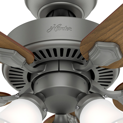 44 inch Swanson Matte Silver Ceiling Fan with LED Light Kit