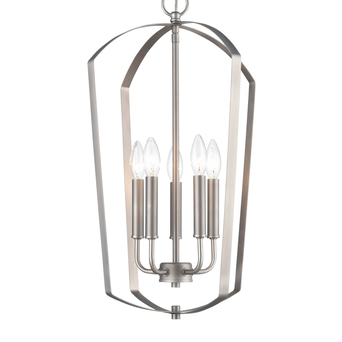 24'' Ivey Lake Satin Nickel 5 Light Pendant