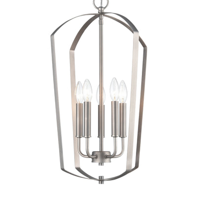 24'' Ivey Lake Satin Nickel 5 Light Pendant