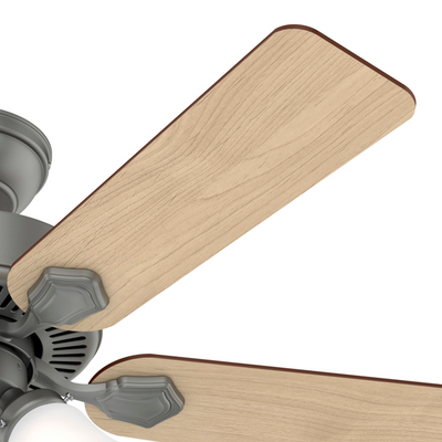 44 inch Swanson Matte Silver Ceiling Fan with LED Light Kit