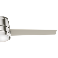 Casablanca 54 inch Commodus Brushed Nickel Low Profile Ceiling Fan with LED Light Kit and Wall Control