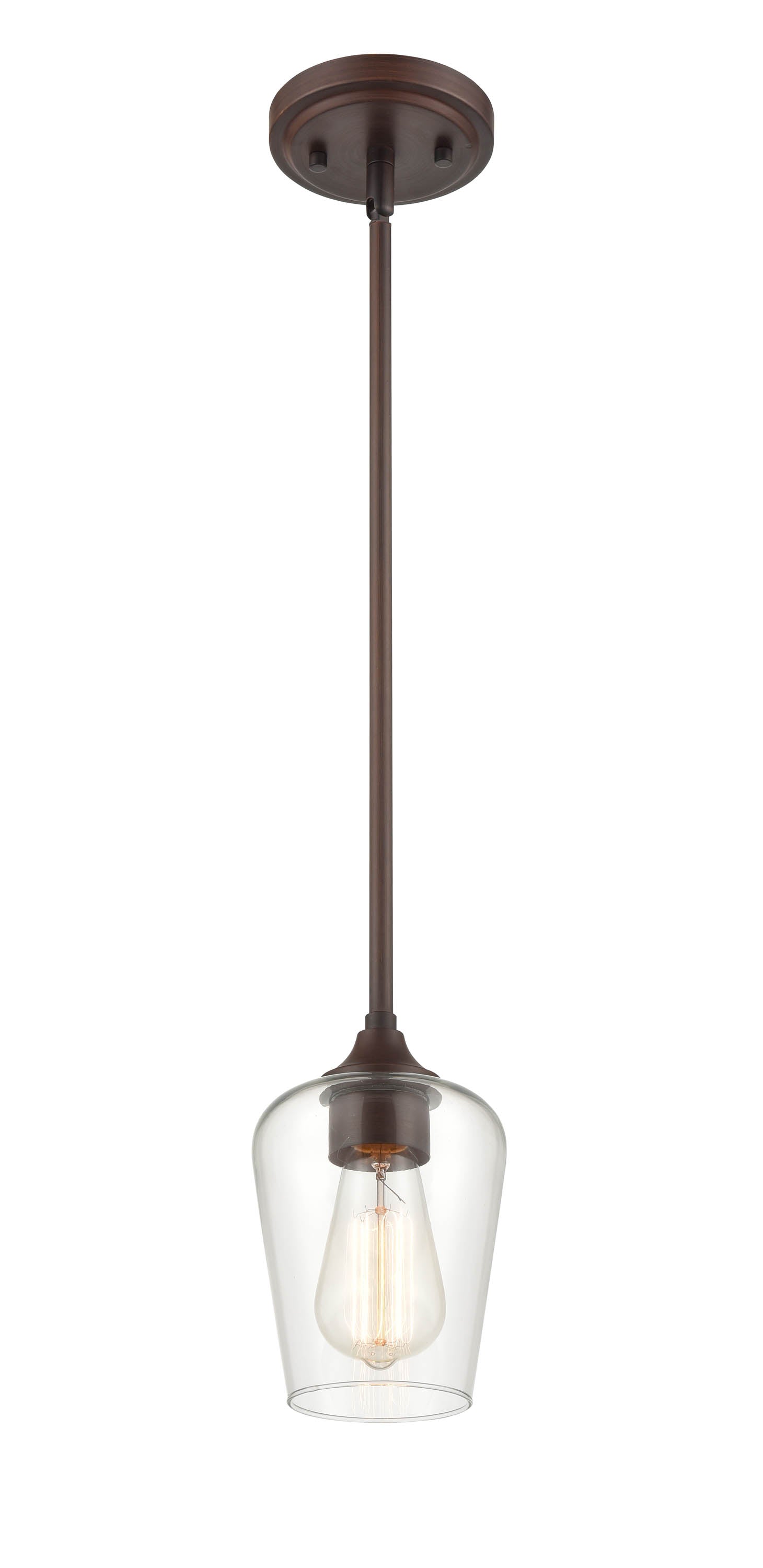 38'' Ashford Rubbed Bronze 1 Light Mini Pendant
