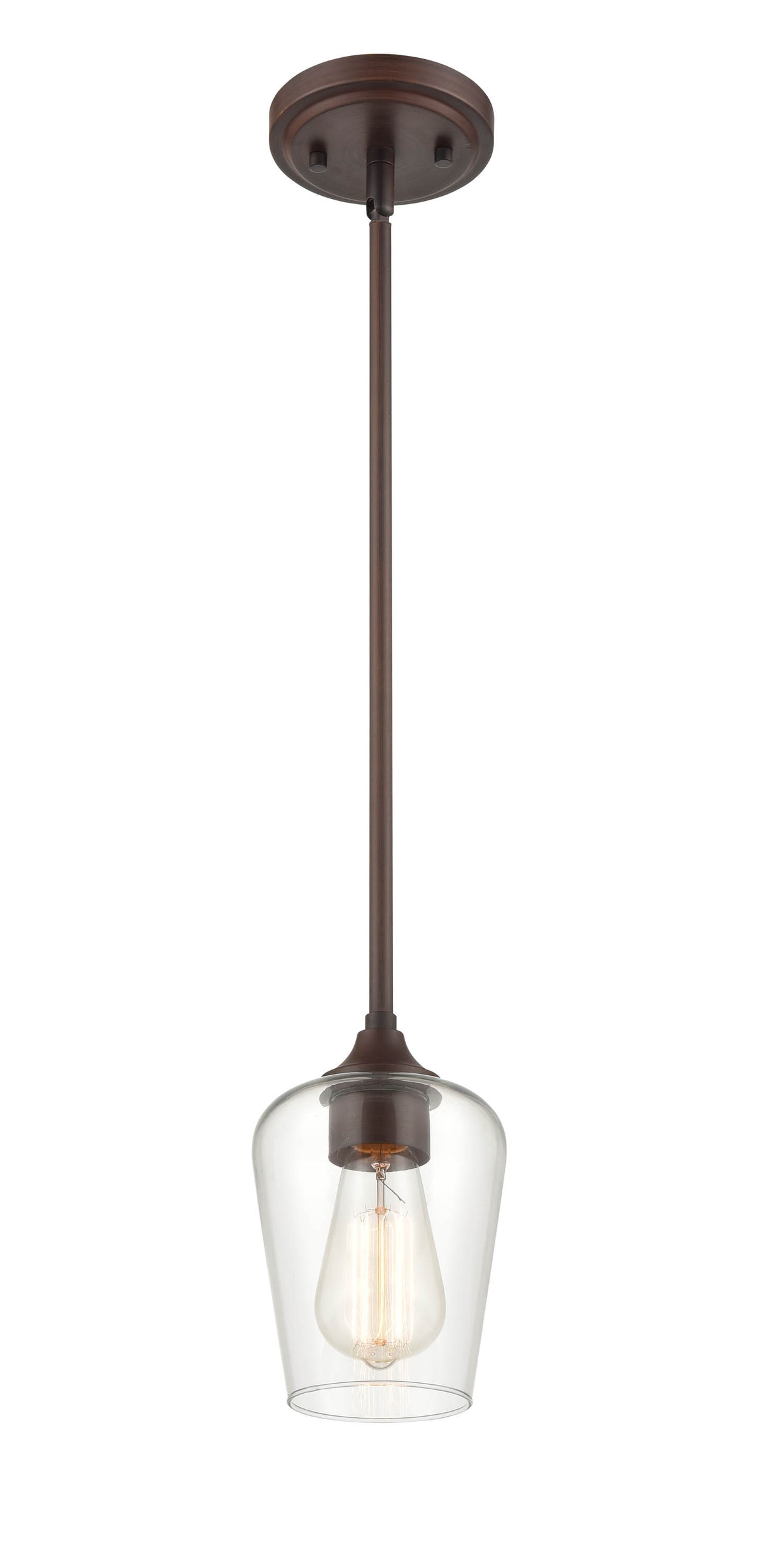 38'' Ashford Rubbed Bronze 1 Light Mini Pendant