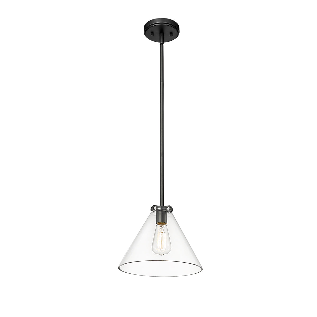 8.25'' Aliza Matte Black 1 Light Pendant