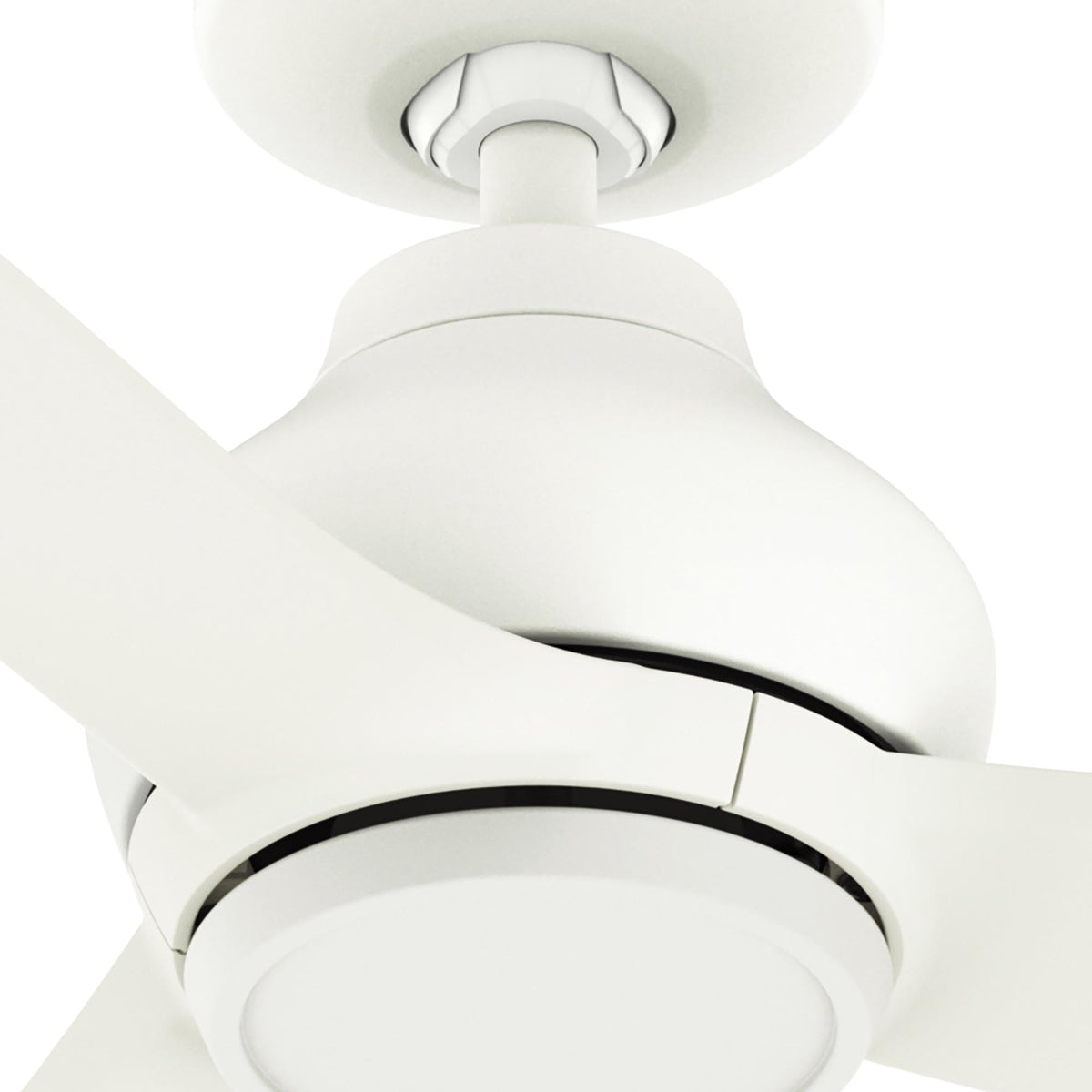 52 inch Mazzini ENERGY STAR® Matte White Damp Rated Ceiling Fan and Handheld Remote