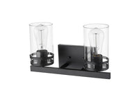14.5'' Lunden Matte Black 2 Light Bath Vanity