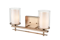 16'' Huderson Modern Gold 2 Light Bath Vanity