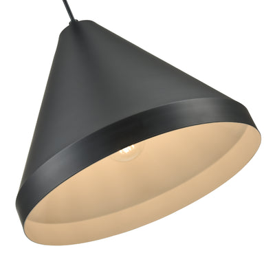 13.75'' R Series Satin Black 1 Light Pendant
