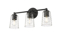 20'' Ashli Matte Black 3 Light Bath Vanity