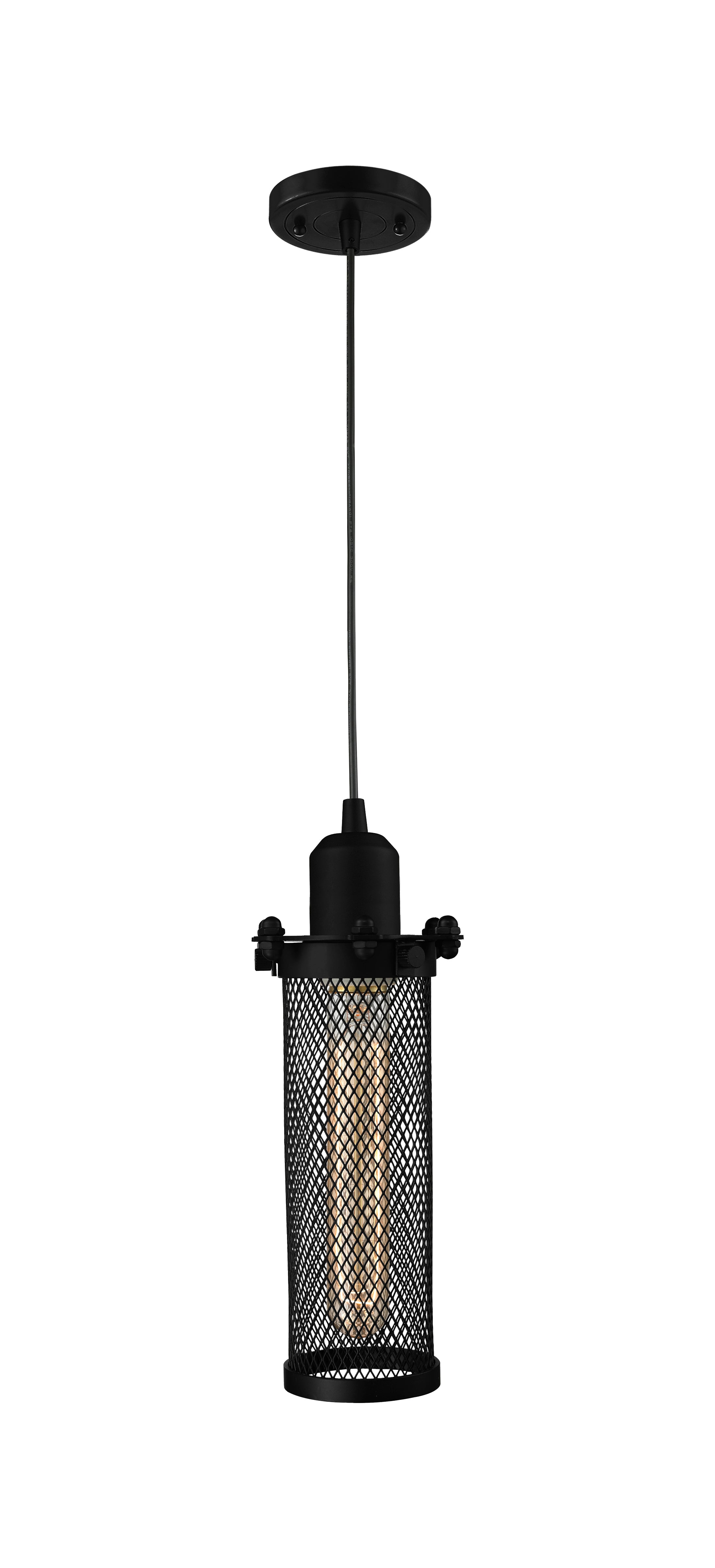 Austere Mini Pendant Matte Black Brass