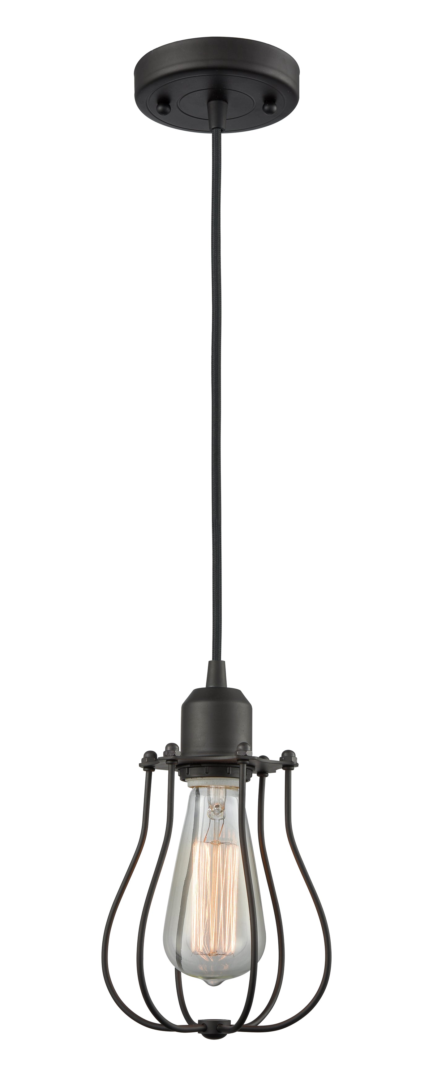 Austere Mini Pendant Matte Black Steel