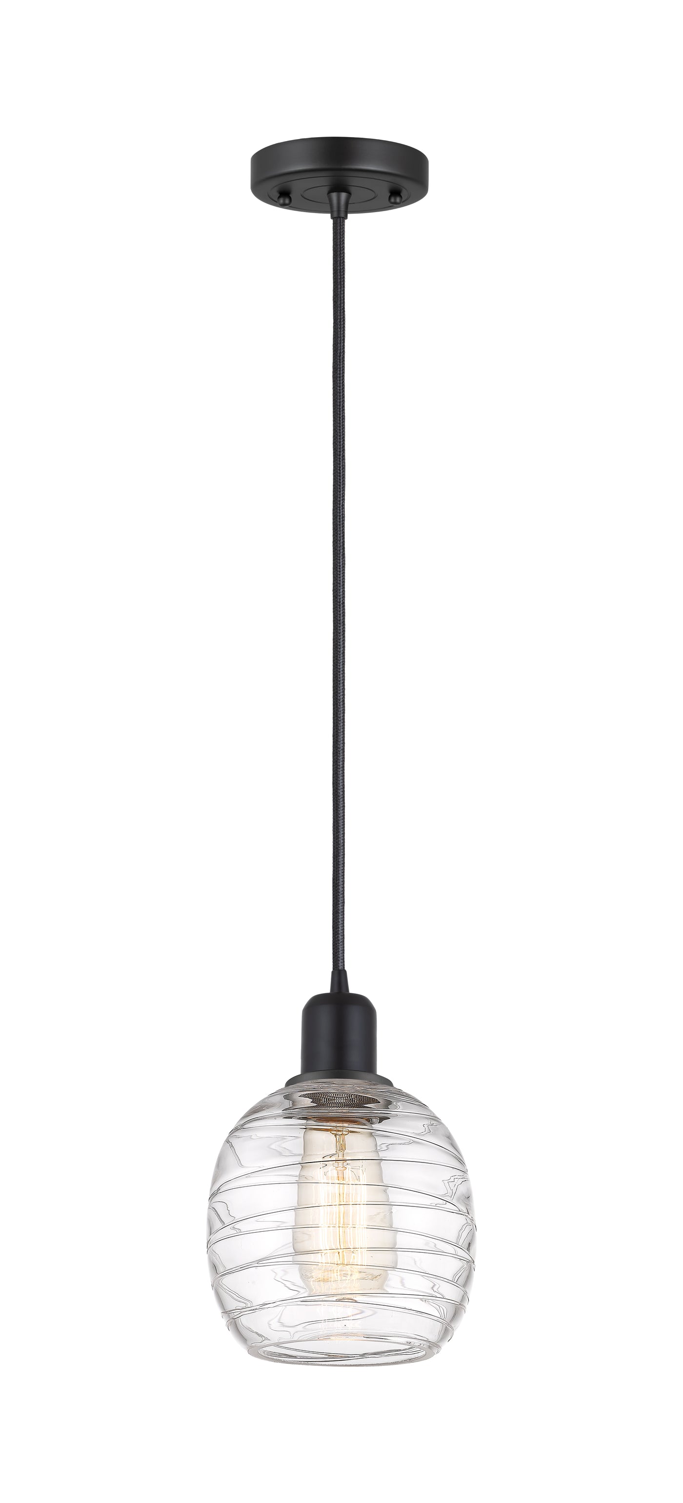 Austere Mini Pendant Matte Black Steel