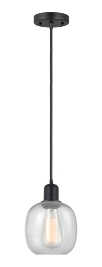 Austere Mini Pendant Matte Black Cast Brass