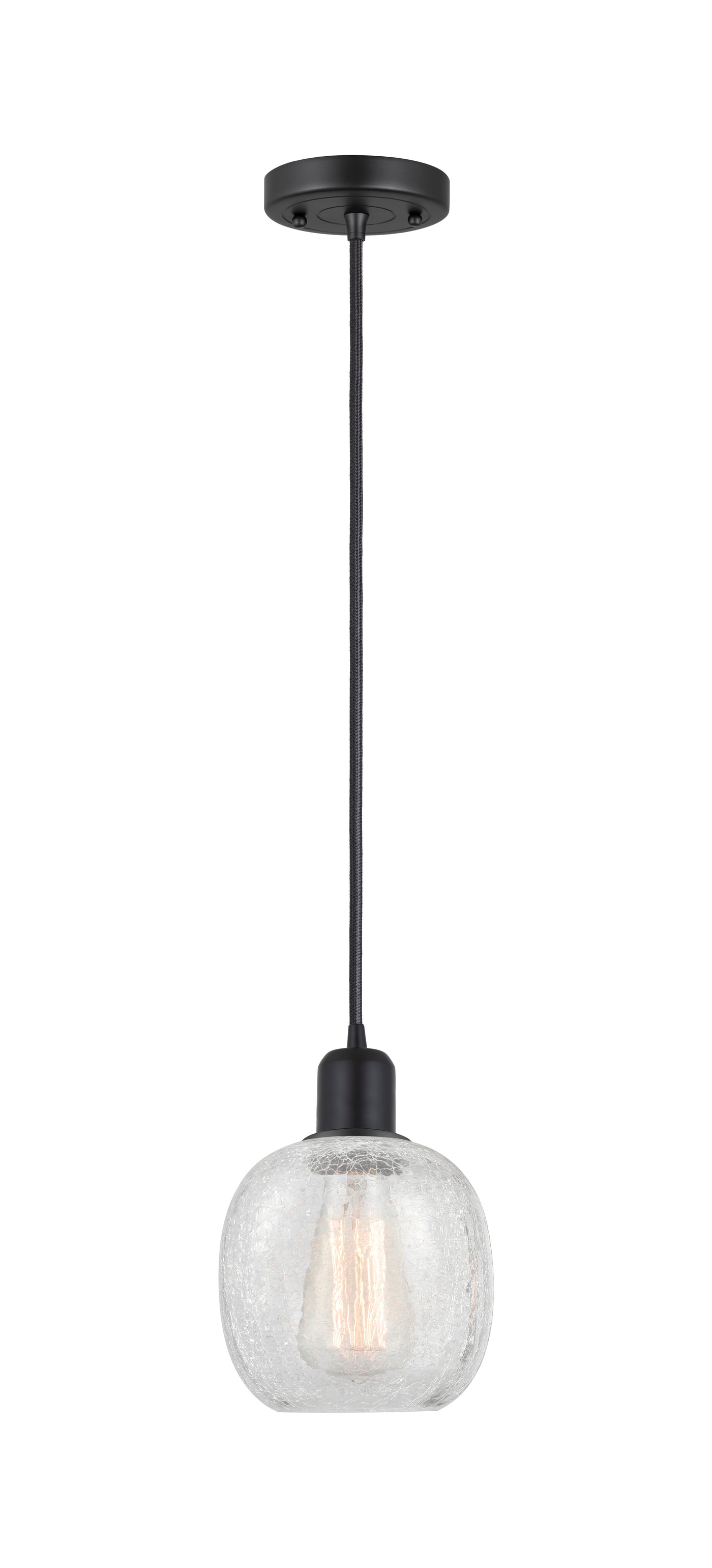 Austere Mini Pendant Matte Black Cast Brass